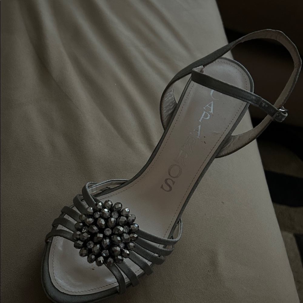 Caparros Metallic Embellished Heels